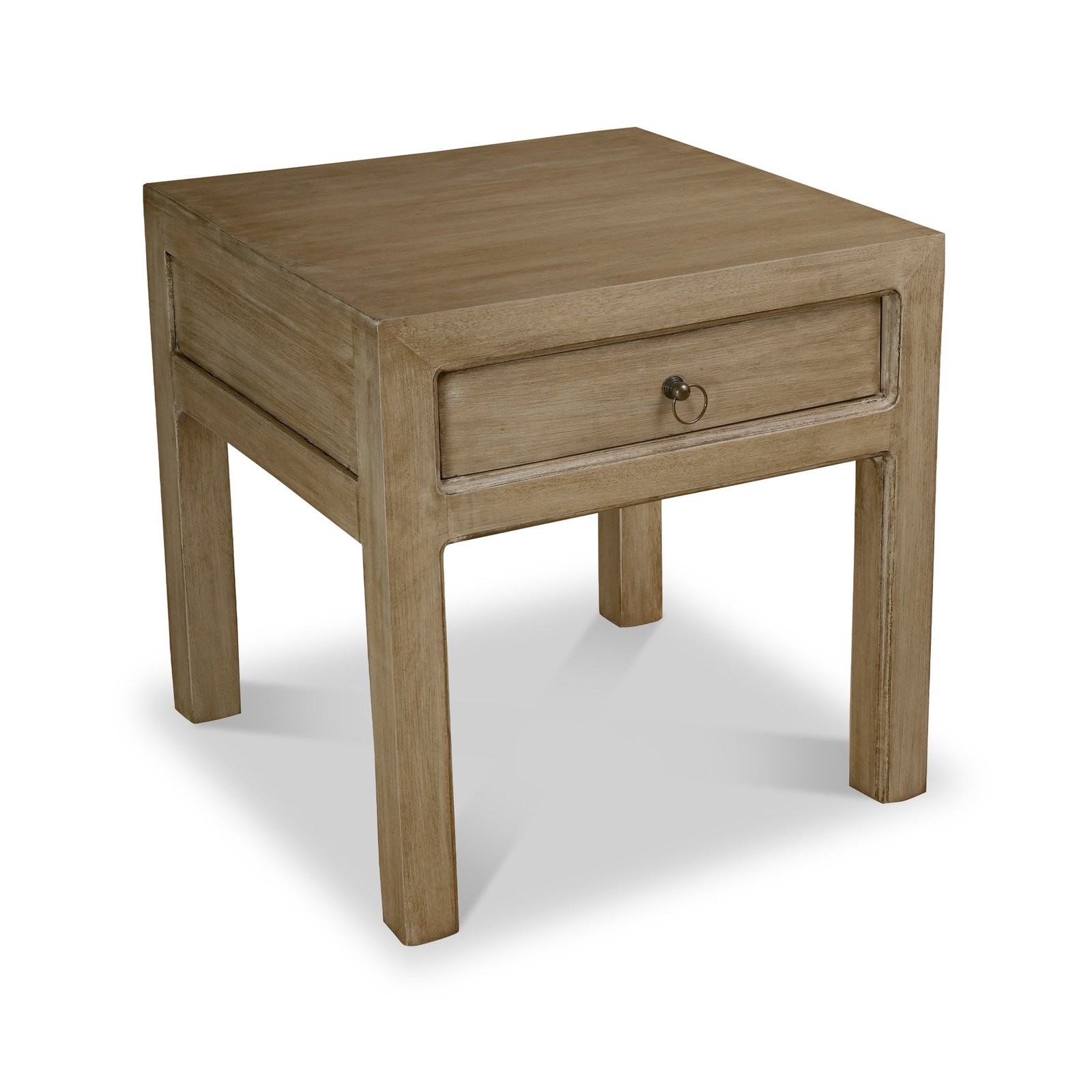 RFKY30759-Amal-Mango-Wood-1-Drawer-Lamp-Table-Angle1 Amal Mango Wood 1 Drawer Lamp Table - Image 1