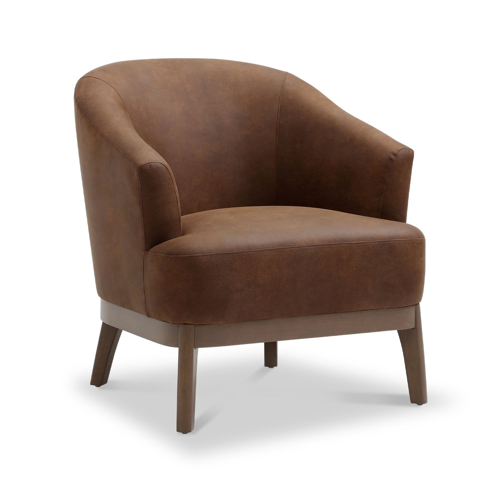 RFKY30825-Calloway-Faux-Leather-Accent-Chair-Angle1 Calloway Faux Leather Accent Chair - Image 1
