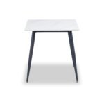 Avril White Sintered Stone 75cm Dining Table
