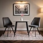 Avril Grey 75cm Sintered Stone Dining Table - Image 2