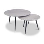 Selma Marble Effect Coffee Table Set