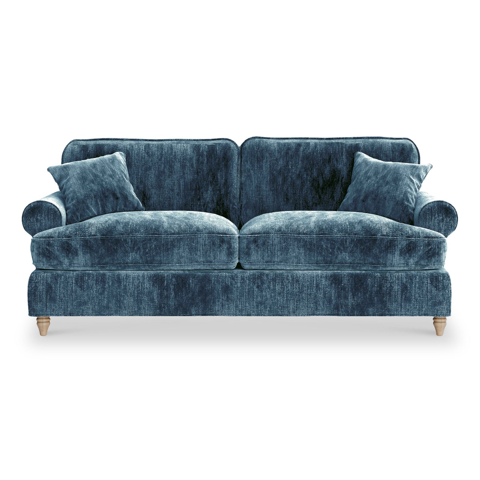 RFM02-03-002-009-Alfie-3-Seater-Sofa-Navy-Front1 Alfie 3 Seater Sofa - Image 1