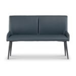 Rolf Faux Leather Curved Dining Bench - Image 2