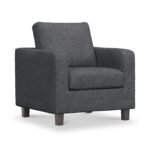 Myles Grey Fabric Armchair