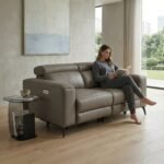 Radford Leather Dual Power Recliner 2 Seater Sofa - Image 2