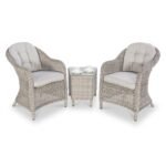 Maze Oxford 3 Piece Rattan Bistro Set - Image 2