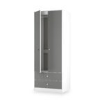 Bennet Tall 2 Drawer Wardrobe - Image 4