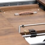 Barker 120cm-160cm Dark Oak Effect Extending Dining Table - Image 4