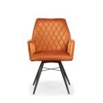 Quinn Swivel Velvet Dining Chair - Image 2