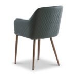 Viktor Faux Leather Quilted Stitch Back Dining Chair - Image 4