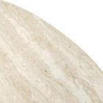 Barlo 120cm Travertine Effect Round Dining Table - Image 3