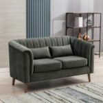 Lucille Velvet 2 Seater Sofa - Image 3