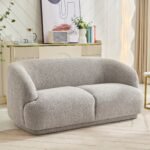 Sudsy Soft Boucle Curve 2 Seater Sofa - Image 3