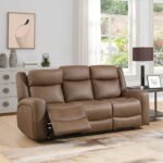 Lambeth Faux Leather 3 Seater Power Recliner Sofa - Image 2