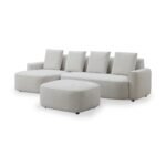 Burton Chaise Sofa & Ottoman - Image 3