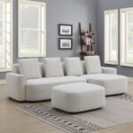 Burton Chaise Sofa & Ottoman - Image 2