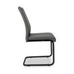 Maela Grey Faux Leather Dining Chair - Image 6