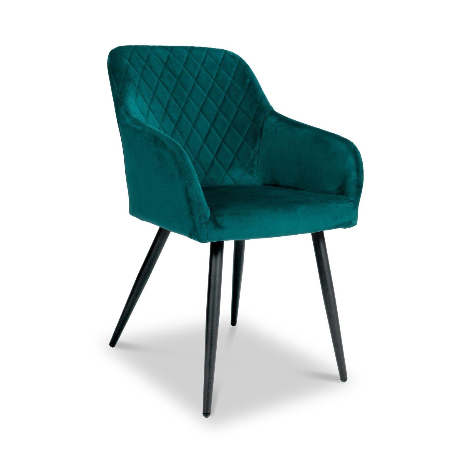 RFSHAN062_20Enora_20Brushed_20Velvet_20Dining_20Chair_20Green_20Angle1 Enora Brushed Velvet Dining Chair - Image 1