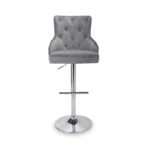 Arddun Brushed Velvet Bar Stool - Image 3