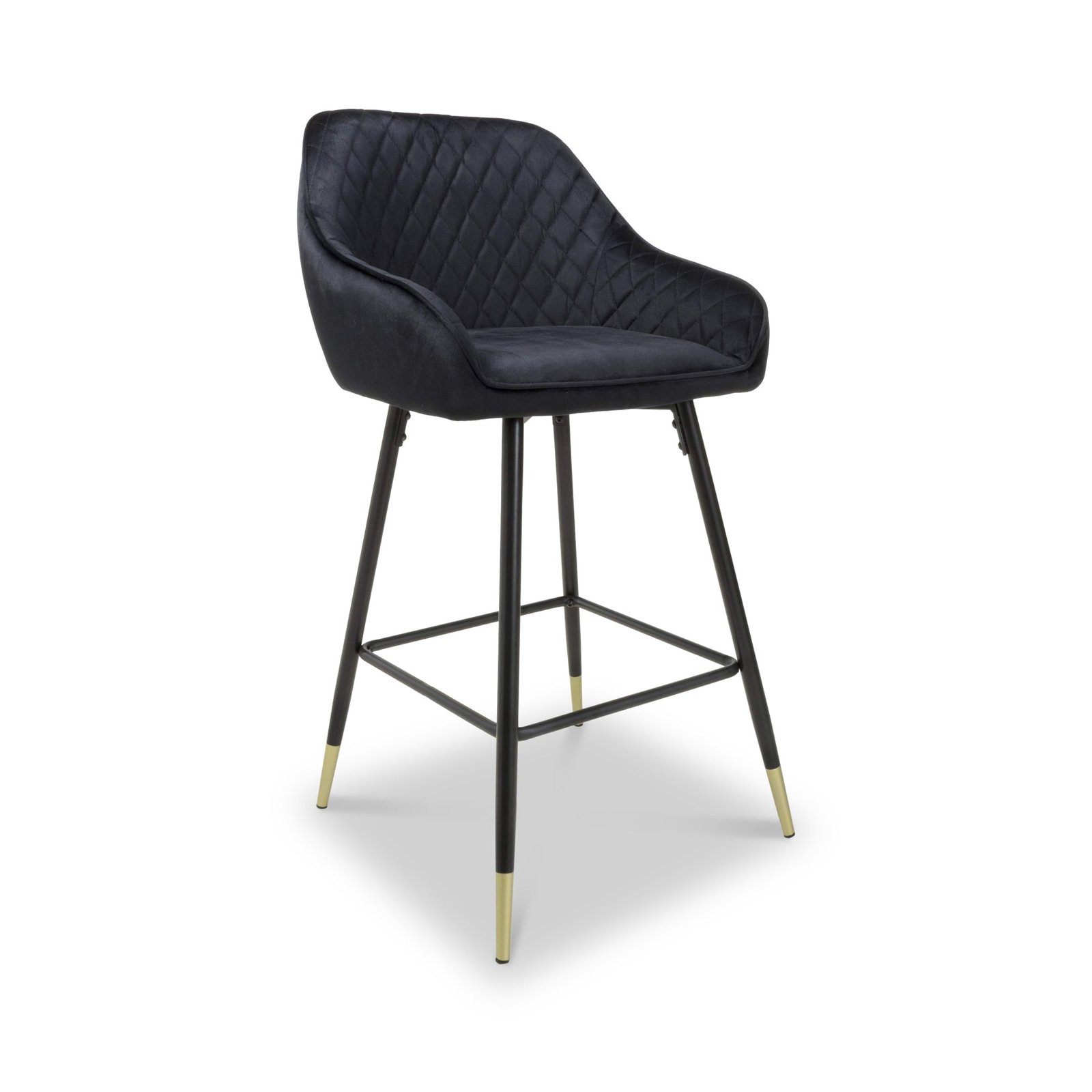 Elen Brushed Velvet Bar Stool - Image 1