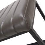Maelis Grey Faux Leather Dining Bench - Image 4