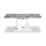 Pendeen 150cm Faux Marble Top Dining Table - Image 3