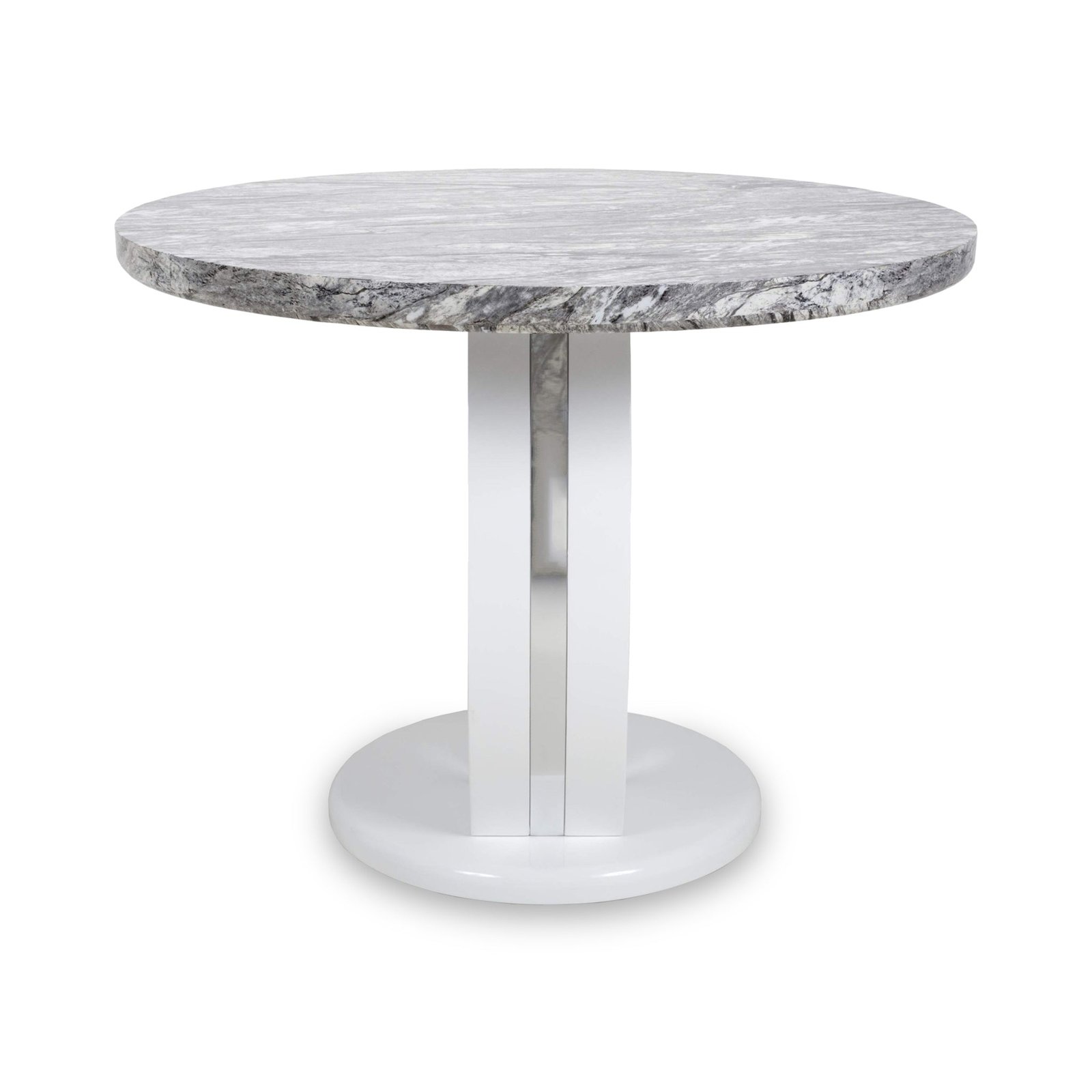 Pendeen 100cm Faux Marble Top Round Dining Table - Image 5