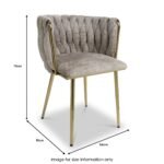 Cindy Chenille Dining Chair - Image 7