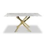 Melody 160cm Marble Effect Dining Table - Image 2