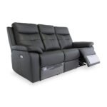 Talbot Leather Power Reclining 3 Seater Sofa - Image 4