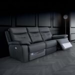 Talbot Leather Power Reclining 3 Seater Sofa - Image 3