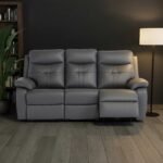 Talbot Leather Power Reclining 3 Seater Sofa - Image 2