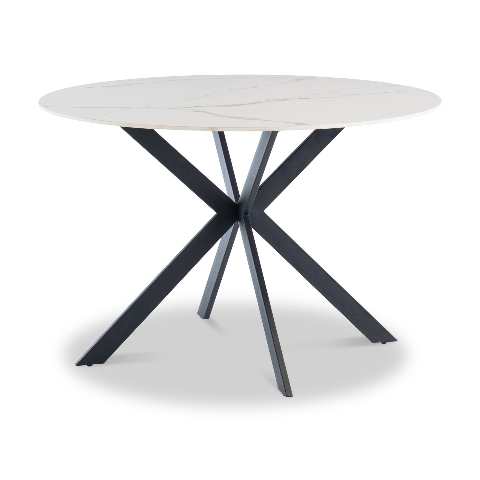 RFTAL02-Alrik-120cm-White-Sintered-Stone-Round-Dining-Table-Front1 Alrik 120cm White Sintered Stone Round Dining Table - Image 1