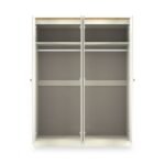 Brixham Cream 4 Door Mirrored Wardrobe - Image 4