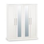 Bellamy Tall 4 Door 2 Central Mirrored Wardrobe - Image 2