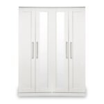 Bellamy Tall 4 Door 2 Central Mirrored Wardrobe