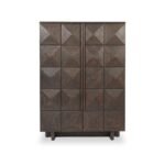 Roka Oak Geometric 2 Door Cabinet - Image 3
