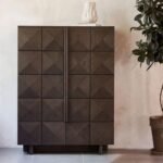 Roka Oak Geometric 2 Door Cabinet - Image 2