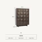 Roka Oak Geometric 2 Door Cabinet - Image 10