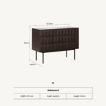 Roka Oak Geometric Large Sideboard - Image 7