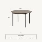 Roka Oak Round Dining Table - Image 6