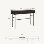 Roka Oak Geometric Console Table - Image 7