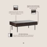 Roka Oak Geometric Coffee Table - Image 8