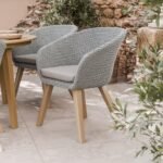 Roma FSC 6 Seater 150cm Round Sunray with Concrete Insert Dining Set with 6 Sol Dining Chairs - Image 4