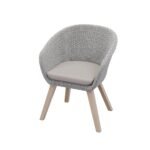 Roma FSC 6 Seater 150cm Round Sunray with Concrete Insert Dining Set with 6 Sol Dining Chairs - Image 7