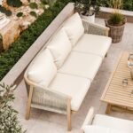 Roma FSC 5 Seater Triple Lounge Set with Rectangular Coffee Table - Image 2