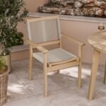 Roma FSC 80cm Sunray Bistro Set with 2 Stacking Rope Chairs - Image 4
