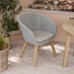 Roma FSC Sunray 80cm Bistro Set with 2 Sol Dining Chairs - Image 4