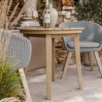 Roma FSC Sunray 80cm Bistro Set with 2 Sol Dining Chairs - Image 2