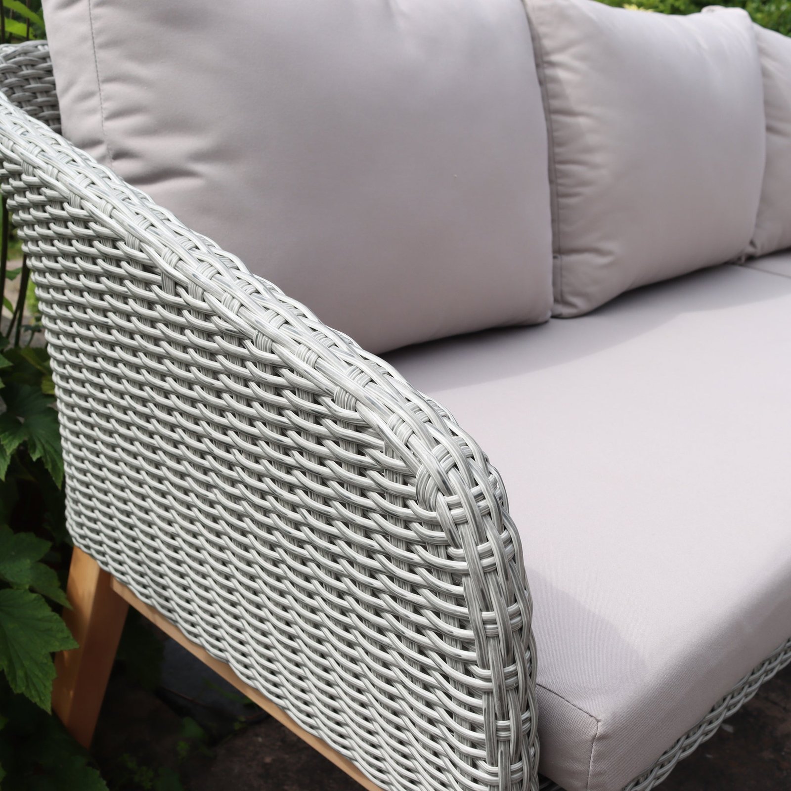 Sol 5 Seater Corner Lounge Set with Square Coffee Table - Image 4